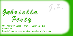 gabriella pesty business card